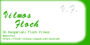 vilmos floch business card